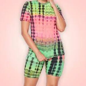 Vibrant Tie-Dye Two-Piece Set